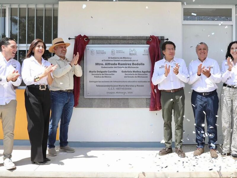 Inversión histórica de 4 mil mdp en escuelas para transformar el futuro de Michoacán: Bedolla