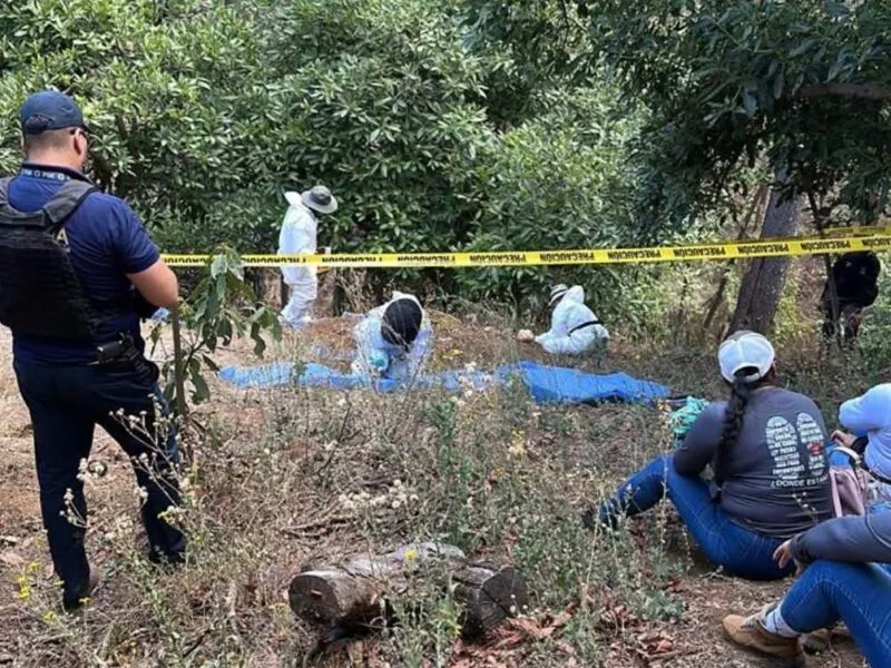 Localizan restos humanos presuntamente de una mujer en Uruapan Michoacán