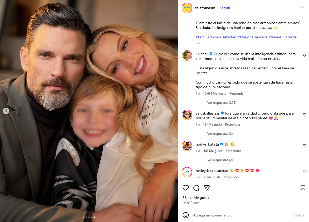 Marjorie de Sousa estalla por fotos falsas