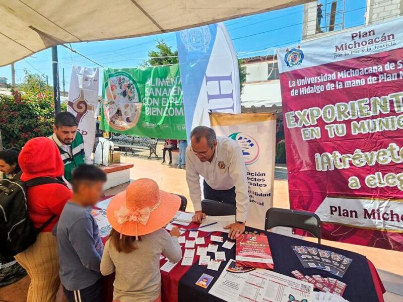 Participa UMSNH en la reconstrucción del tejido social con actividades académicas en Michoacán