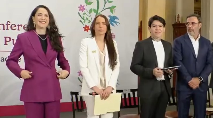 Reportera llama “Ángela” a Majo Aguilar frente a Sheinbaum durante anuncio de ‘México Canta 2’