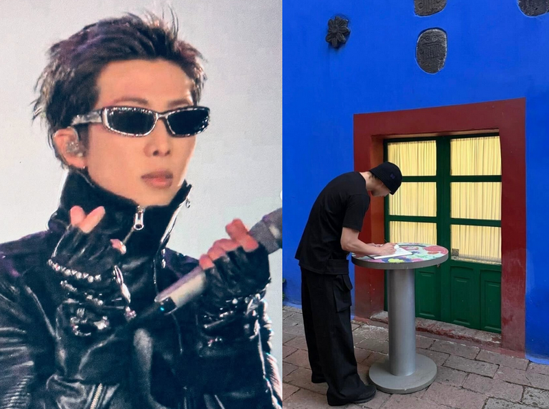 RM de BTS visita la Casa Azul y dedica mensaje a Frida Kahlo y Diego Rivera