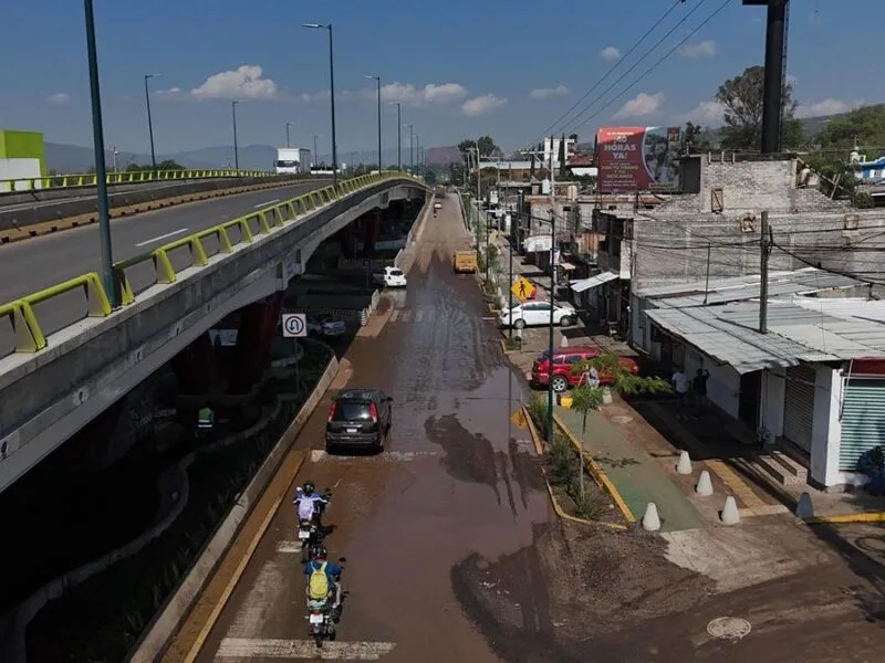 SCOP retiro azolve Paso Catrinas Morelia