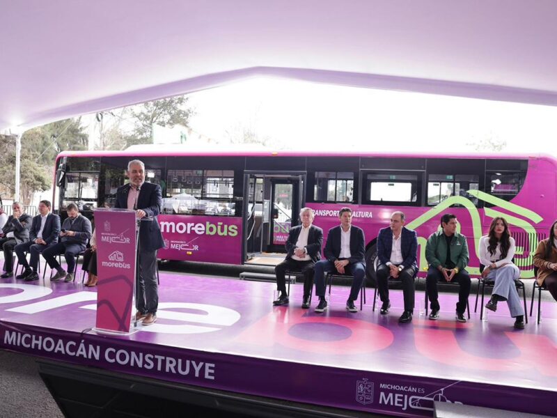 Sigue la transformación de la movilidad en Morelia; Bedolla arranca obras del Morebús
