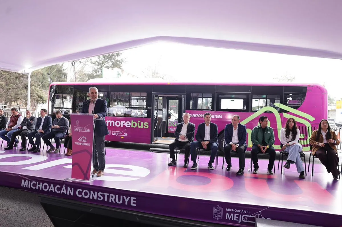 Sigue la transformación de la movilidad en Morelia; Bedolla arranca obras del Morebús