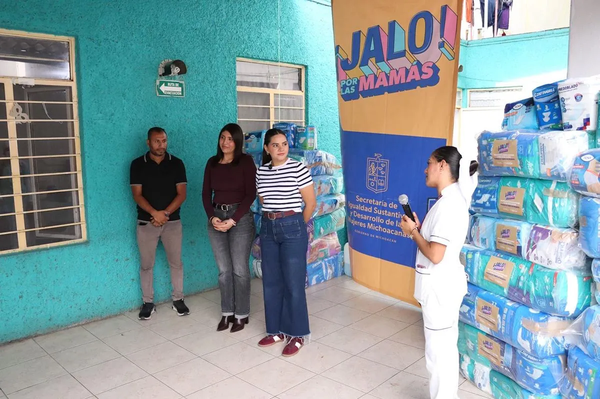 Solidaridad de los michoacanos llega al Hogar Cristo Abandonado; se entregaron 3 mil 600 pañales