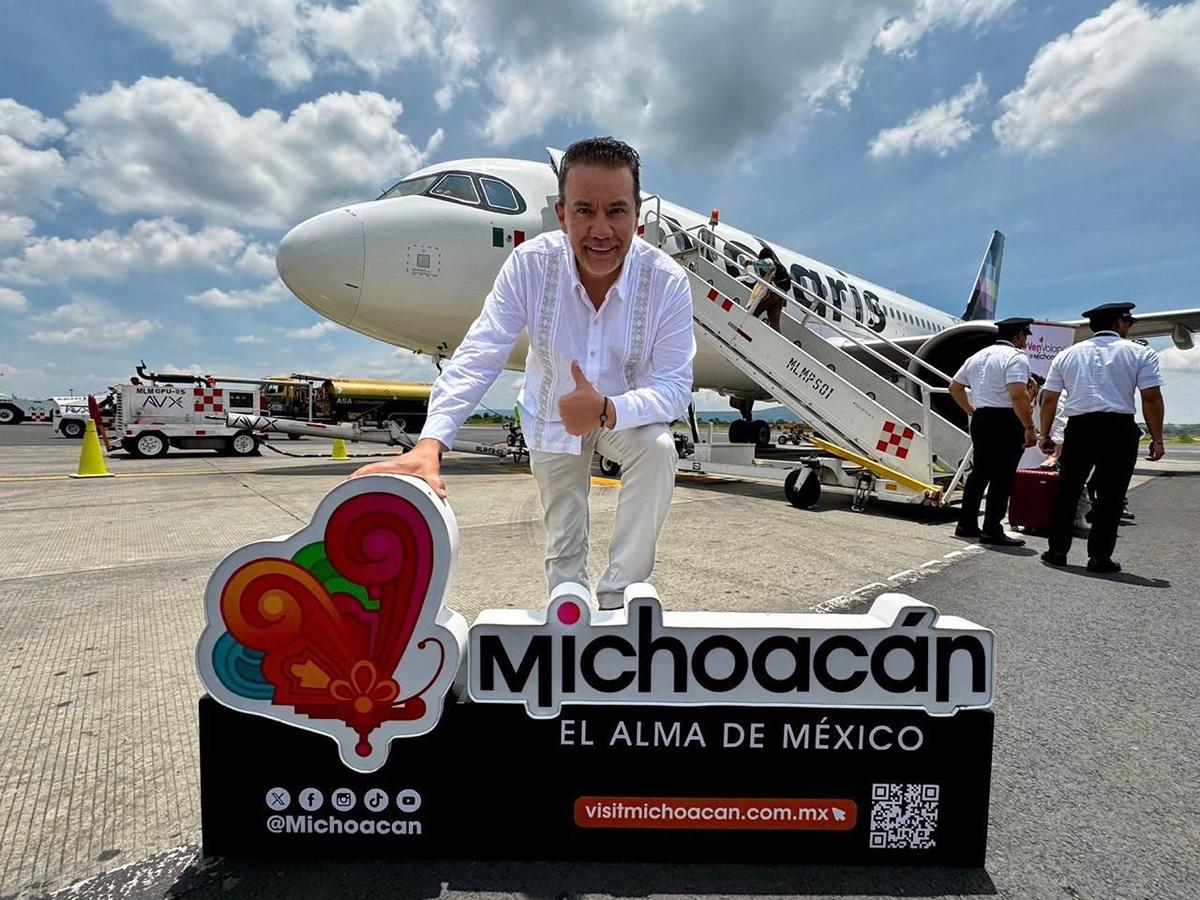 tráfico aéreo en Michoacán liderado por Turismo internacional