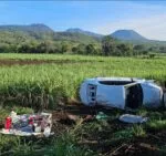 Aparatoso accidente en la Tacámbaro-Puruarán deja a una mujer lesionada