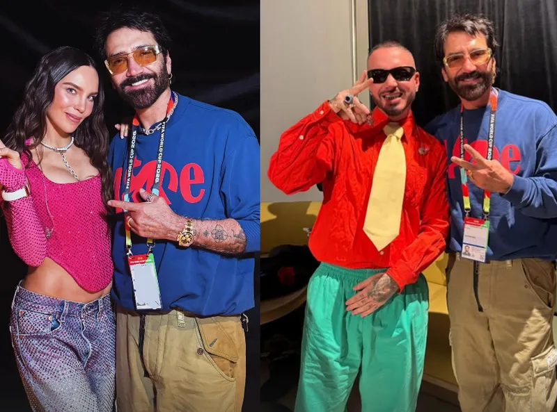 Alejandro Fernández fotos Belinda J Balvin inauguración Mundial 2026