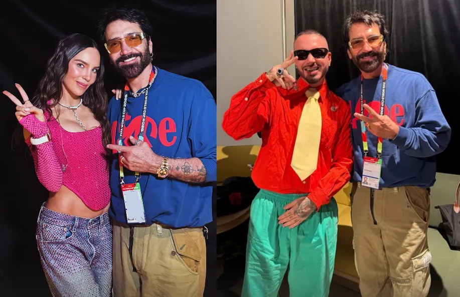 Alejandro Fernández fotos Belinda J Balvin inauguración Mundial 2026