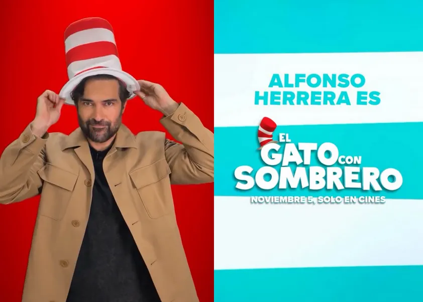 ¡Alfonso Herrera da voz al icónico Gato con Sombrero! Warner Bros.