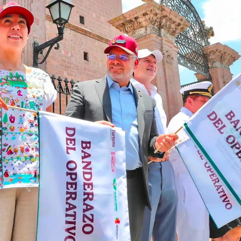 Bedolla y Josefina Rodríguez dan arranque al Operativo de Verano; se esperan 400 mil turistas en Michoacán