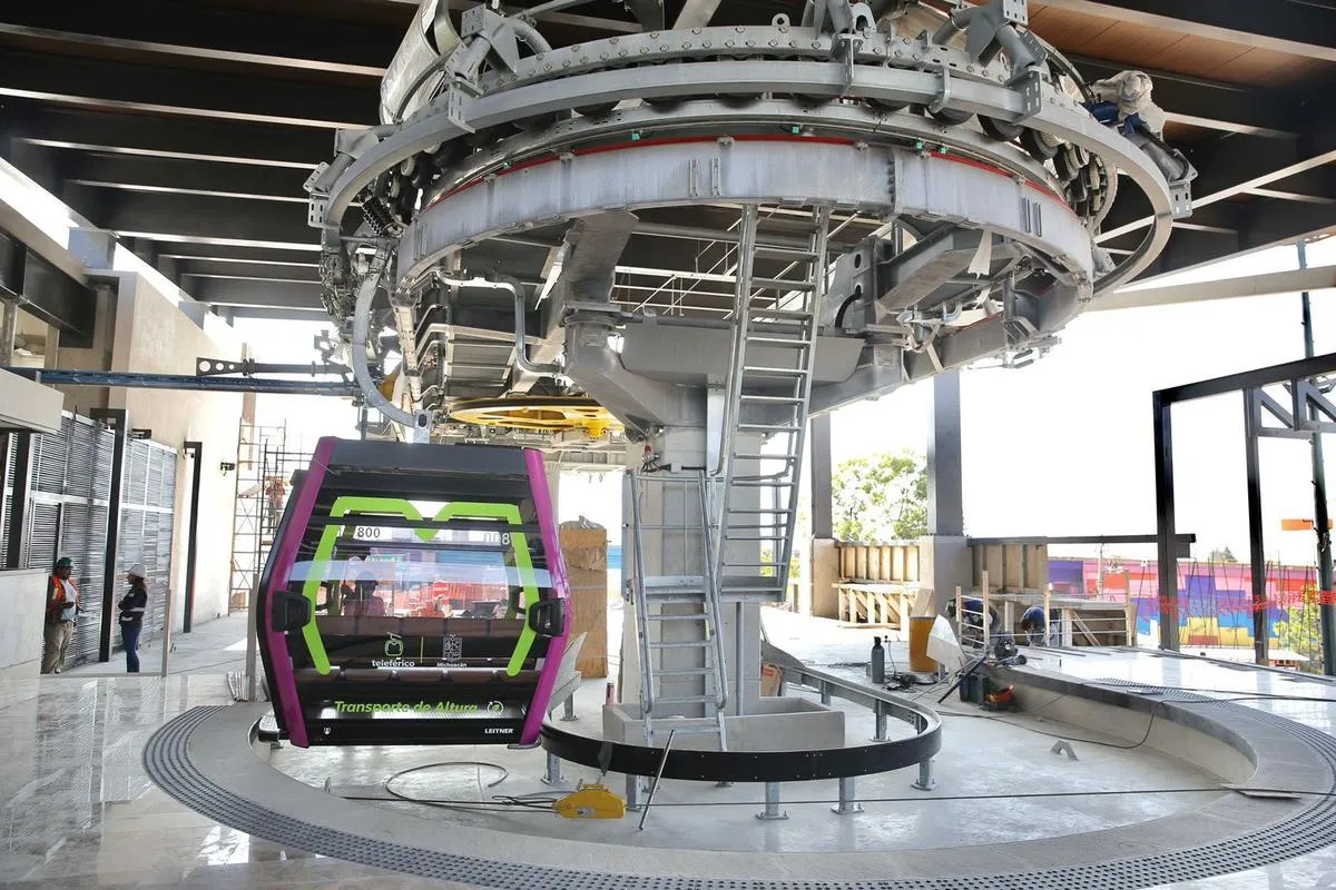 ¡Avanza el teleférico de Morelia! Ya registra un 69% de construcción: Bedolla