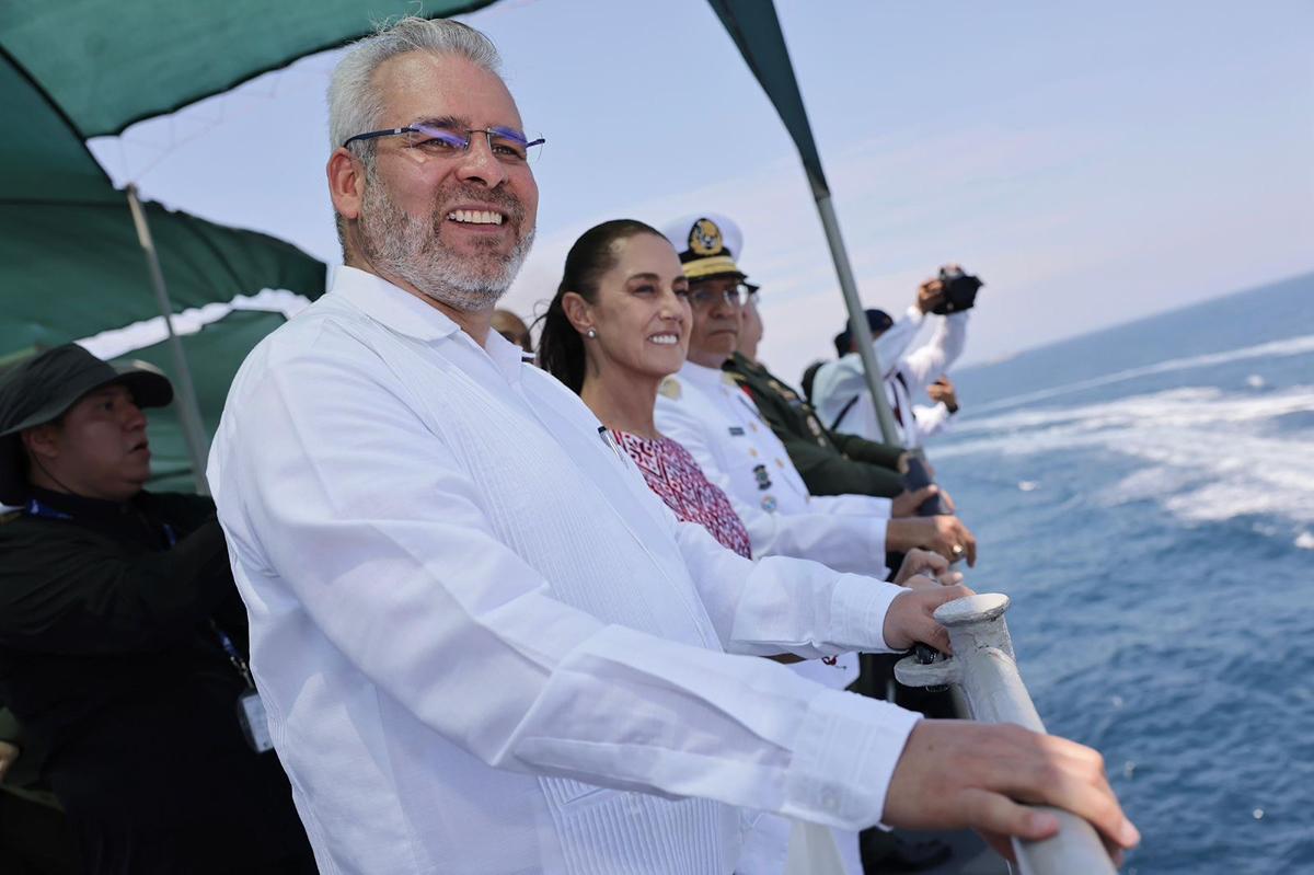 Bedolla Sheinbaum Marina Armada Michoacán