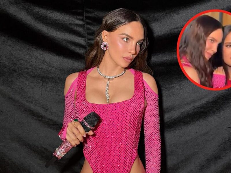 Belinda recibe “nalgada de la suerte” de Salma Hayek
