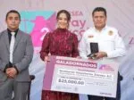 Por decisión de las y los zacapenses, Bomberos Voluntarios A.C. Linces Zacapu reciben la XXVI Presea Fray Jacobo Daciano: Mónica Valdez Pulido