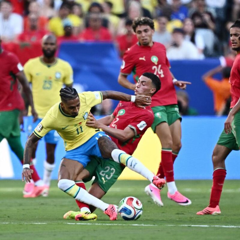 Brasil y Marruecos en vibrante partido no se hacen daño: 1-1 en New Jersey