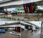 Caída de barda, inundaciones y autos varados, saldo de lluvia en Morelia
