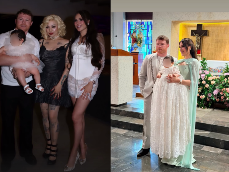 Canelo Álvarez y Fernanda Gómez celebran bautizo de lujo en Guadalajara