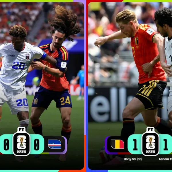 Doble empate en Mundial 2026: España – Cabo Verde y Bélgica – Egipto