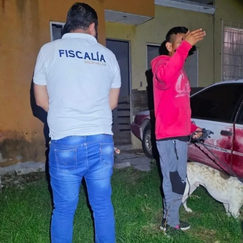 FGE rescata a un canino víctima de maltrato, durante cateo realizado en Numarán