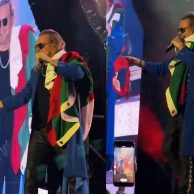Fher de Maná crea momento viral con brasier en Guadalajara