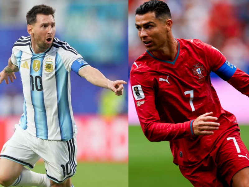 Cristiano Ronaldo interrumpe pregunta sobre Messi en conferencia