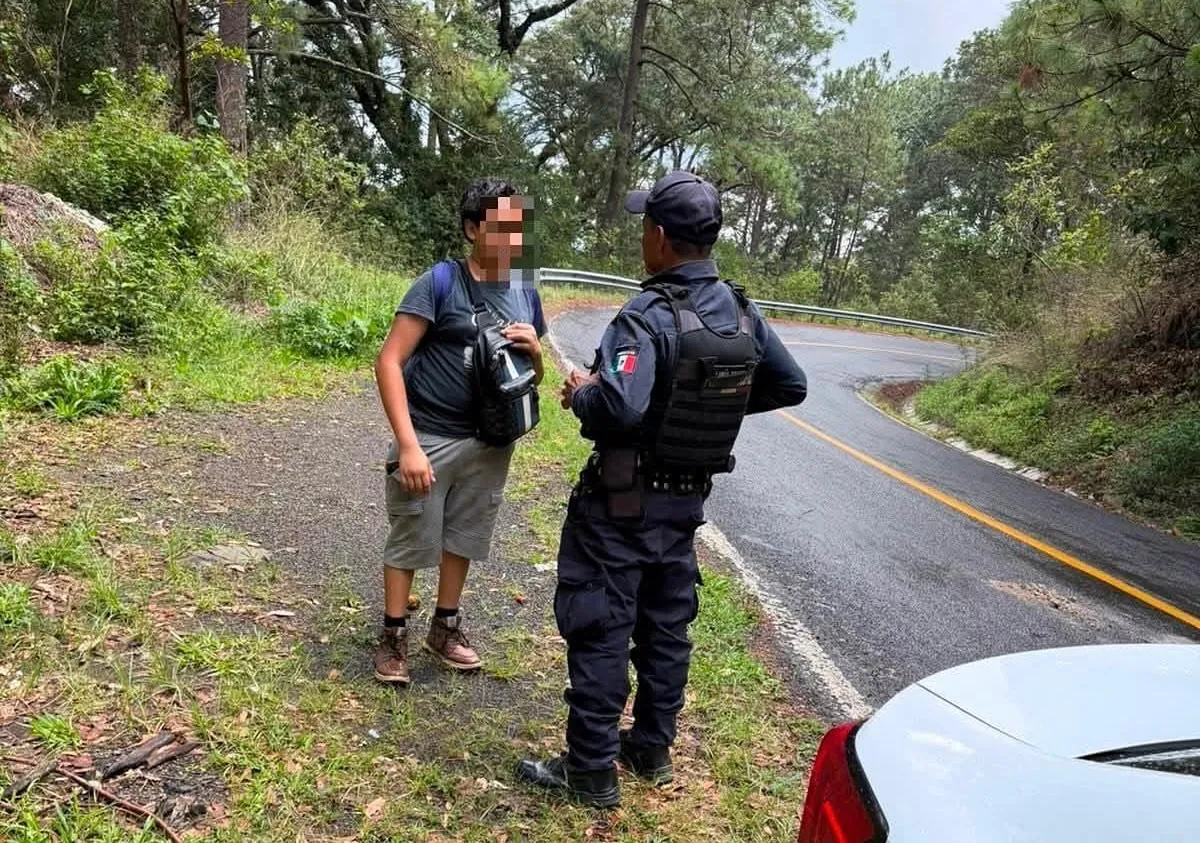 Localizan daño y salvó a un menor de edad quien deambulaba cerca de Queréndaro