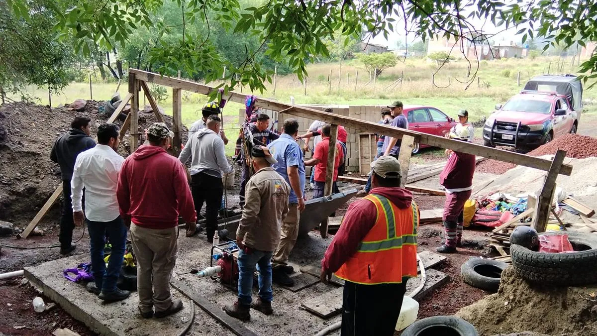 Localizan sin vida a dos hombres en el fondo de un pozo de agua en Ciudad Hidalgo