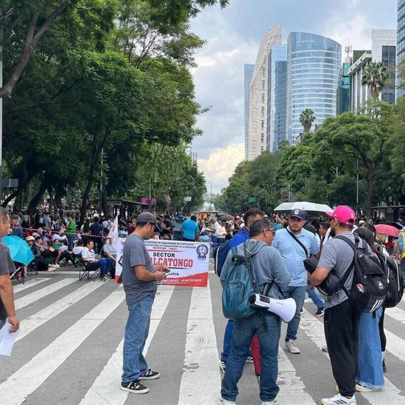 CNTE evalúa reinstalar plantón en Paseo de la Reforma en protesta