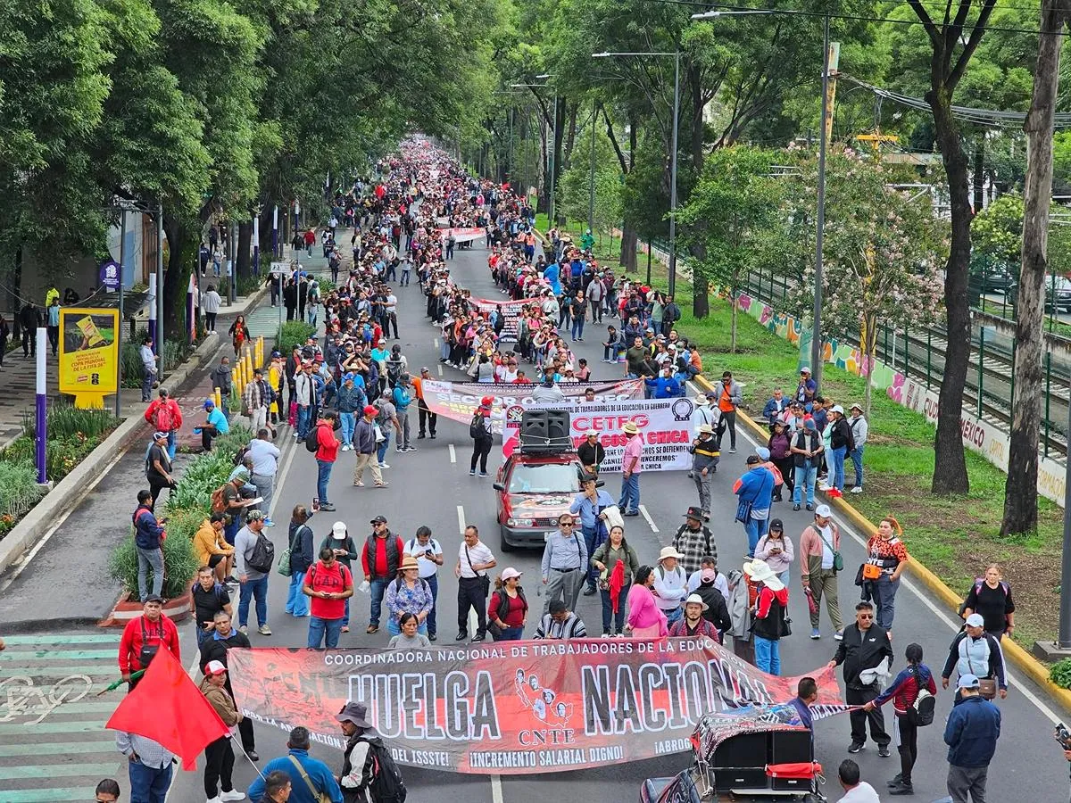 muestra de dignidad CNTE manifestaciones