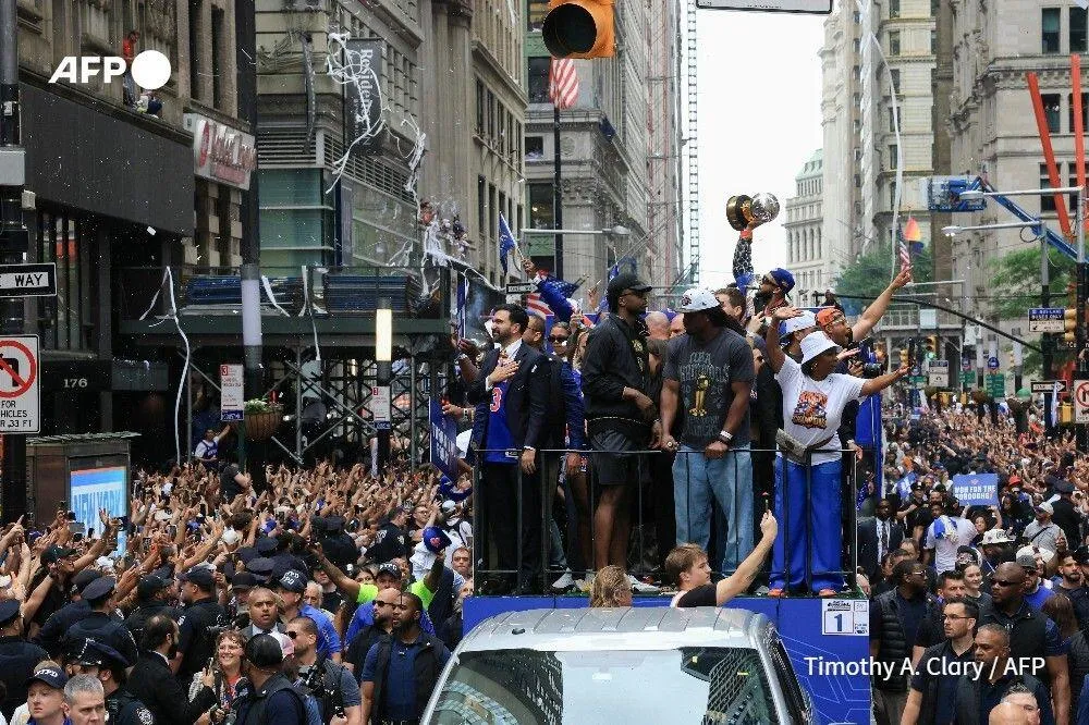 Nueva York festeja en grande el título de los Knicks