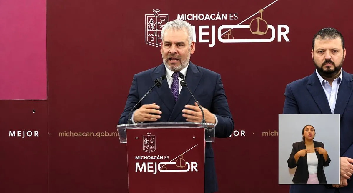 “Nunca con la injerencia, nunca con entregar al país”, respalda Bedolla mensaje de Sheinbaum