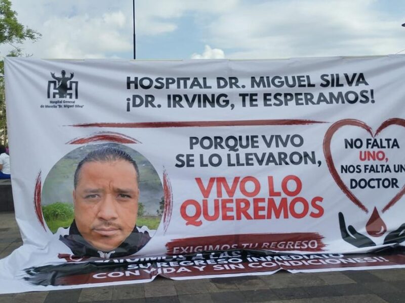 Ofrecen recompensa por médico desaparecido en Michoacán