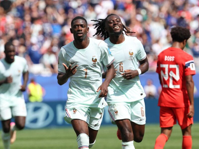 Ousmane Dembélé con hat-trick conduce a Francia a los dieciseisavos de Final al vencer a Noruega
