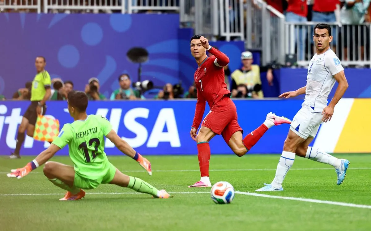 Portugal despierta con doblete de CR7 y golean 5-0 a Uzbekistán