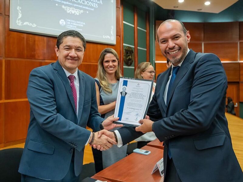 Refuerza Poder Judicial de Michoacán la justicia para adolescentes con la entrega de 76 certificaciones de especialización
