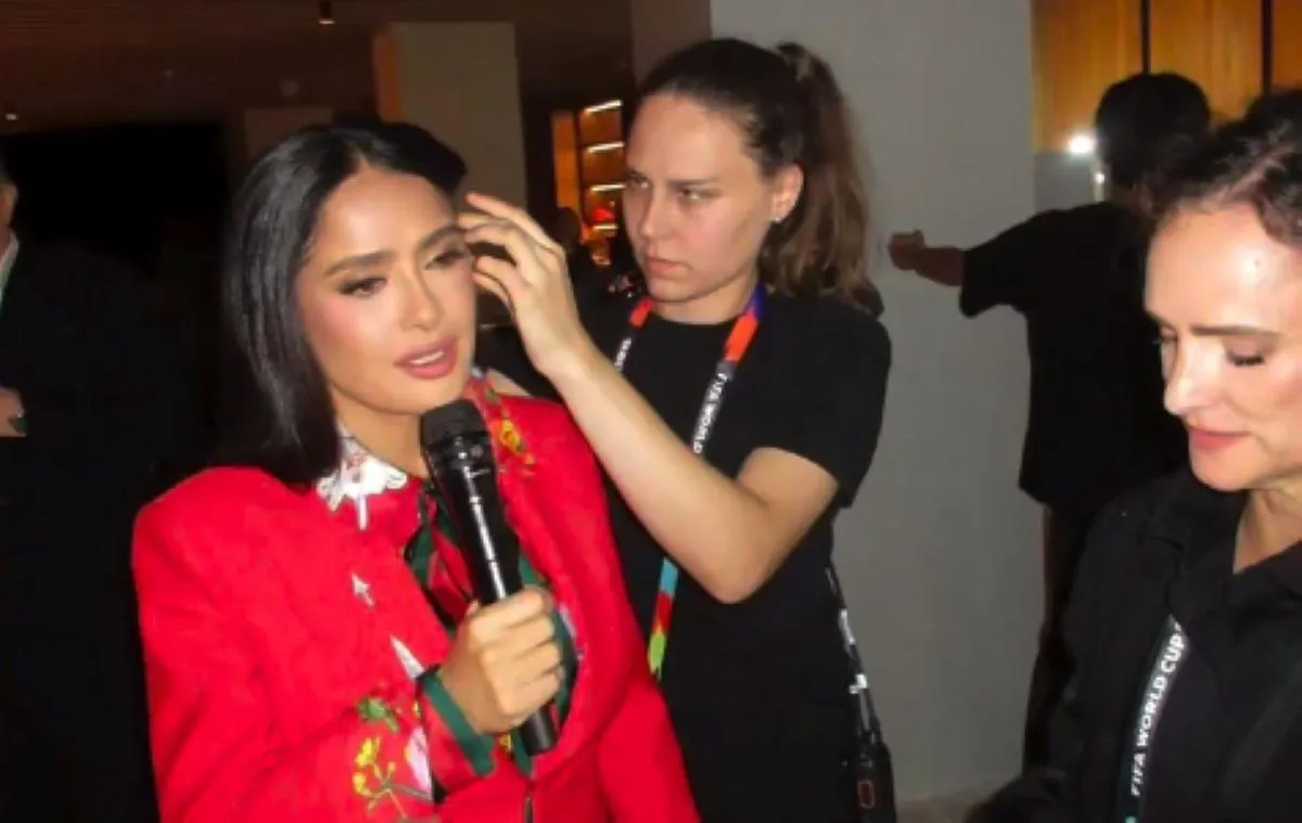 Salma Hayek comparte el detrás de cámaras de la inauguración del Mundial 2026