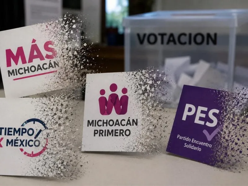 Se desploma presencia de partidos políticos locales para 2027, sólo quedó el PRD Michoacán