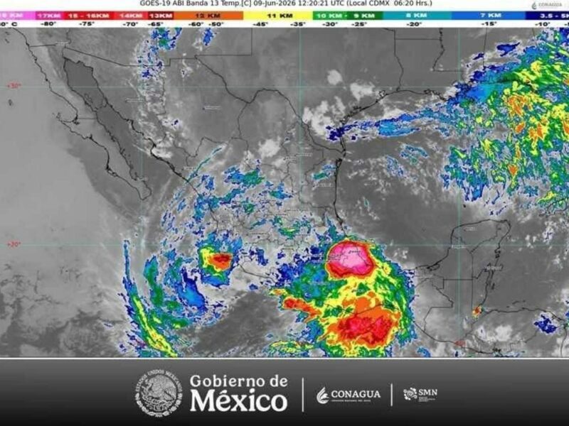 tormenta tropical "Boris" toca tierra entre Oaxaca y Guerrero; se prevén lluvias muy fuertes