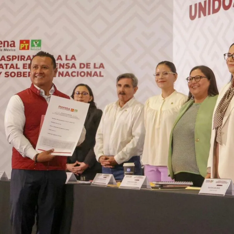 Torres Piña, formaliza su registro como aspirante a Coordinador Estatal en Defensa de la Transformación y la Soberanía Nacional en Michoacán