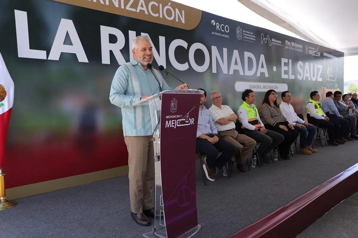 Zamora arranque construcción primer paso elevado La Rinconada Bedolla