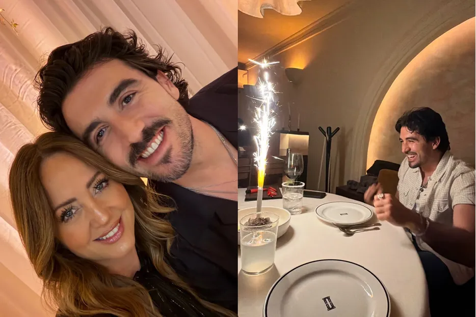 Andrea Legarreta dedica romántico mensaje de cumpleaños a Luis Carlos Origel