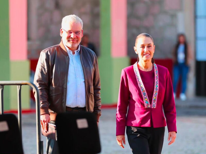 Ante Sheinbaum, destaca Bedolla avances del Plan Michoacán en seguridad, infraestructura y educación