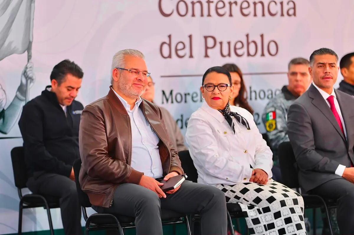 Ante Sheinbaum, destaca Bedolla avances del Plan Michoacán en seguridad, infraestructura y educación