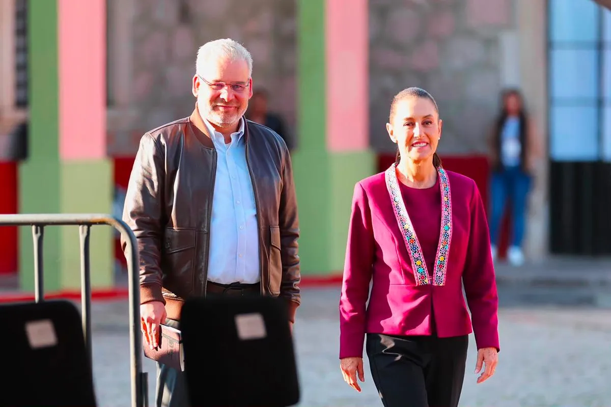 Ante Sheinbaum, destaca Bedolla avances del Plan Michoacán