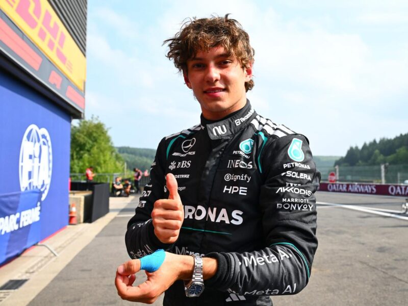 Antonelli logra la pole position para el GP de Bélgica en la Fórmula 1