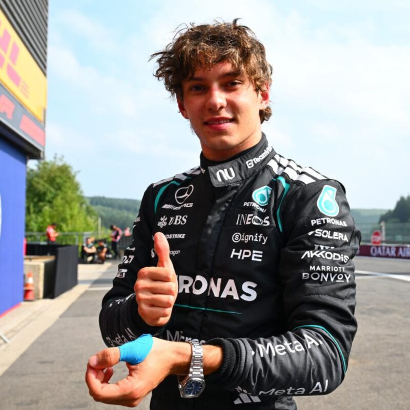 Antonelli logra la pole position para el GP de Bélgica en la Fórmula 1