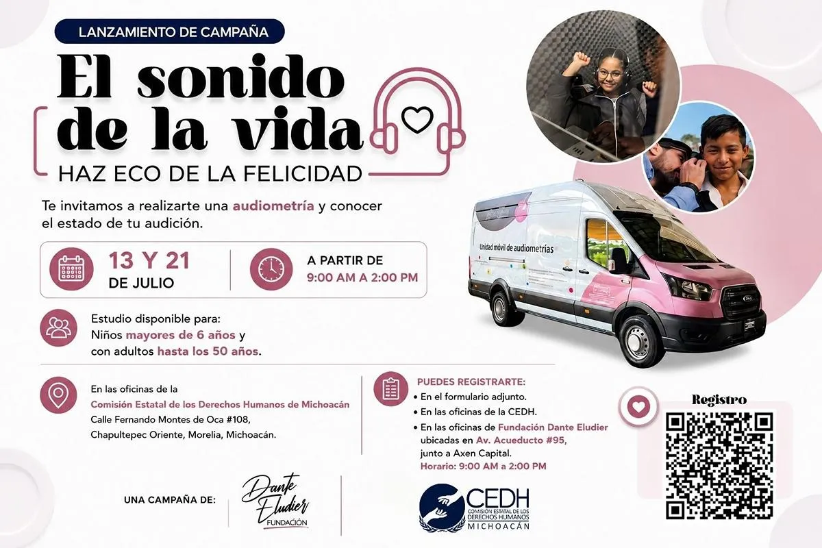 Apoya la CEDH la campaña “El Sonido de la Vida”, una iniciativa de la Fundación Dante Eludier