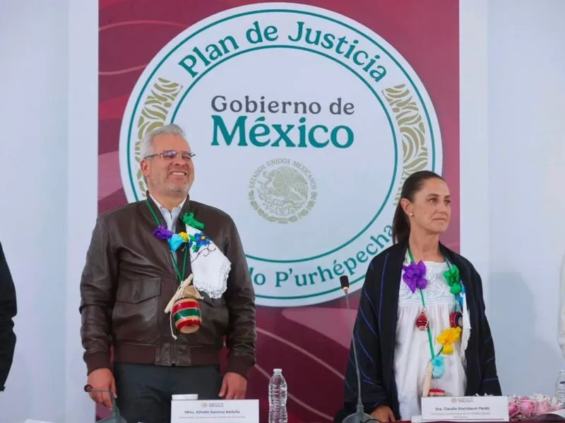 Bedolla presumió ante Sheinbaum avances en la pacificación de Michoacán